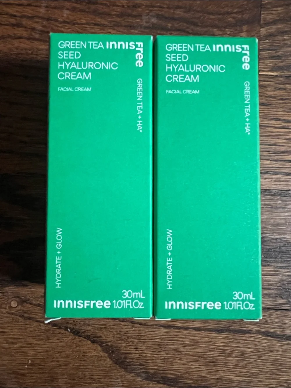 NWT 2 Innisfree Green Tea Seed Hyaluronic Creams 1.0oz / 30ml